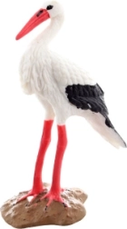 Cicogna in plastica – statuina realistica per bambini e decorazione