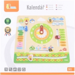 VIGA calendario educativo in legno per bambini – ceco
