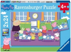 Puzzle Ravensburger Peppa Pig 2×24 pezzi – classe