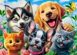Puzzle Castorland selfie degli animali 120 pezzi