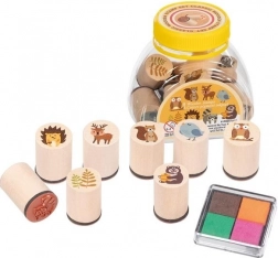 GOKI timbri in legno – animali del bosco