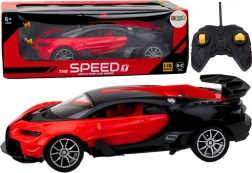 Auto sportivo RC rosso 1:16