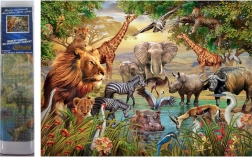 Norimpex pittura diamantata Safari al fiume