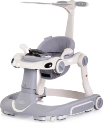 Girello interattivo per bambini 5 in 1 CHIPOLINO Happy Walker – grigio