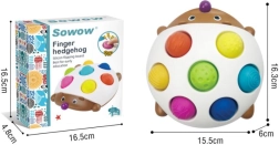 Giocattolo sensoriale riccio con mezze sfere in silicone