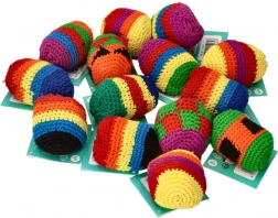 pallina da giocoleria all’uncinetto hacky sack Goki