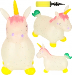 Giocattolo Saltellante per Bambini con Pompa - Unicorno di Gomma