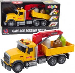 Camion della nettezza urbana per bambini con selezione rifiuti con luci e suoni