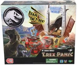 Jurassic World T‑Rex Panic – gioco da tavolo d’azione per famiglie