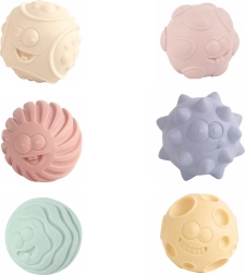 Set di palline strutturate 3 pz 6 cm