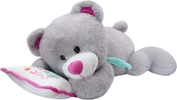 Orsacchiotto grigio di peluche con cuscinetto