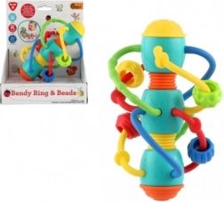 Sonaglio a dentaruolo a spirale con palline per neonati