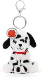 Keeleco portachiavi peluche dalmata per borsa 12 cm