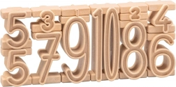 Set di numeri impilabili in legno Wissner per bambini