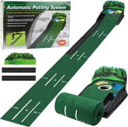 Tappetino da allenamento per golf con feltro, 3 buche, 175cm