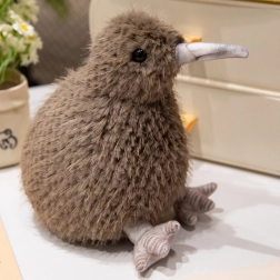 Uccello kiwi di peluche marrone 21 cm