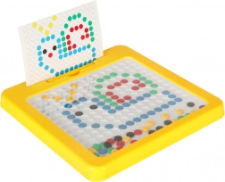 mosaico magnetico montessori per bambini, giallo 26 × 26 cm