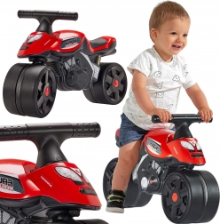 bicicletta senza pedali a forma di moto FALK Racing rossa con ruote larghe