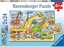 RAVENSBURGER Puzzle Lavori in costruzione 2x24 pezzi