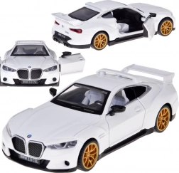 Modello d'auto in metallo BMW 3.0 CSL 1:34 con luci e suoni, porte apribili