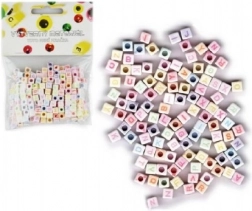 Perline di plastica con alfabeto 300 pz
