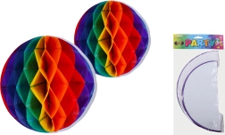 Palle di carta colorate da appendere 30 e 25 cm