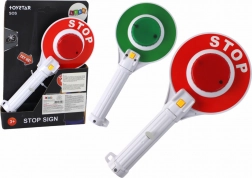 Paletta della polizia per bambini bifacciale con luci stop/via