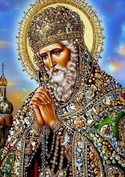 Pittura con diamanti santo patrono 30 × 40 cm