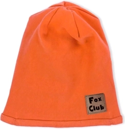 Cappellino neonato in cotone Nicol Fox Club arancione