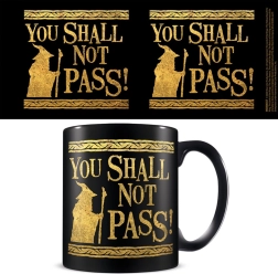 Tazza Il Signore degli Anelli con scritta You Shall Not Pass 315 ml