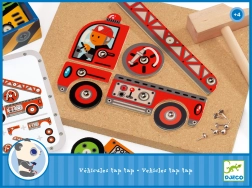 Veicoli in legno Djeco da martellare