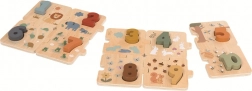 Puzzle di conteggio in legno con animaletti 2Kids Toys