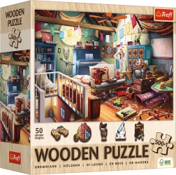Trefl puzzle in legno Tesori del sottotetto 501 pezzi