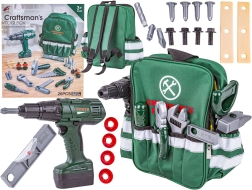 Set di attrezzi per bambini con zaino e avvitatore a batteria