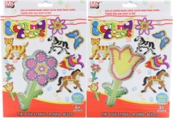 Perline da stirare con stencil a fiore