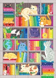 Puzzle Coperta ricamata: gatti arcobaleno 1000 pezzi