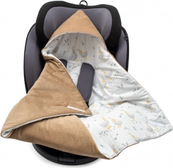 copertina imbottita per seggiolino auto New Baby, velluto marrone