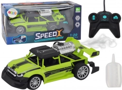 Auto da corsa RC 1:20 con luci ed effetto fumo – verde