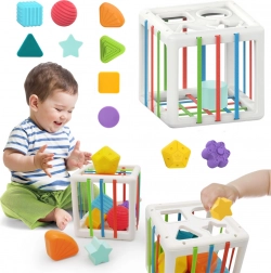 Cubi sensoriali flessibili Anti-Stress Sorter Eraser Blocks per bambini