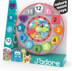 Puzzle in legno – orologio per bambini