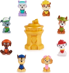 Paw Patrol mini figurina da collezione in scatolina a sorpresa con torre
