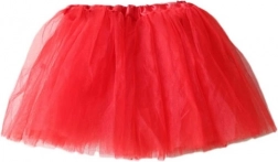 Gonna tutu in tulle rossa per bambini – carnevale, balletto, spettacoli di danza