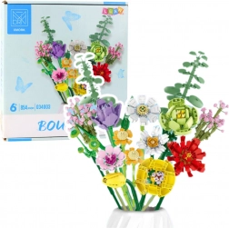 Set di costruzione – bouquet decorativo di fiori, 854 pezzi