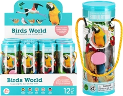 Set di figurine di uccelli in tubo – giocattolo educativo per bambini
