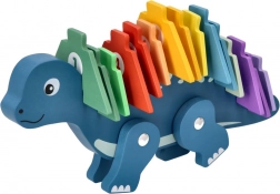 Puzzle dinosauro in legno con numeri