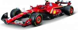 kit di montaggio modello bburago 1:24 FERRARI F1 SF24 2024 n. 55 Carlos Sainz con supporto