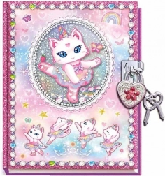 Diario con lucchetto con gattina
