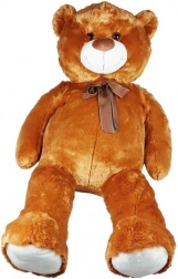 Orso di peluche con fiocco 100 cm marrone