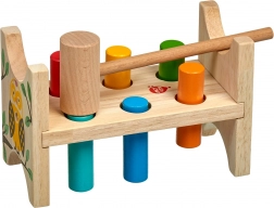 Panca da martellare in legno Gufo del bosco Lucy & Leo