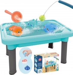 Woopie tavolo da gioco 3in1 con acqua, sabbiera e pesca 6 pezzi